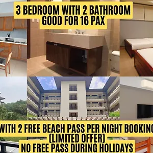 3 Bedroom / 2ba - Anvaya Cove Courtyard Unit Apartment Morong (Bataan)